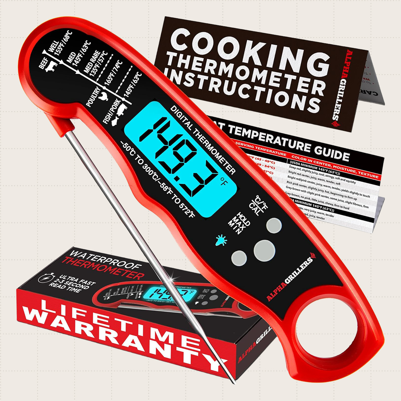 Alpha Grillers Digital Meat Thermometer