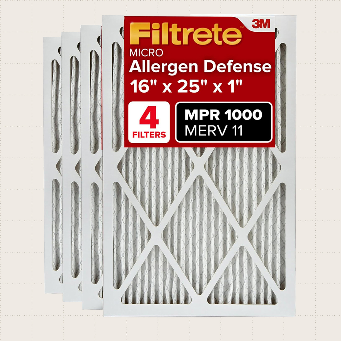 Filtrete Furnace Air Filters, Four-Pack