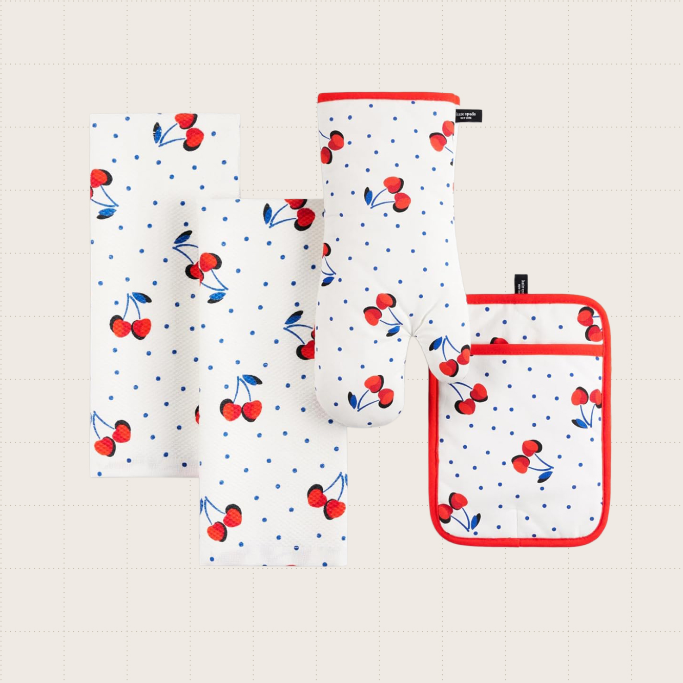 Kate Spade New York Cherry Dot Four-Piece Set