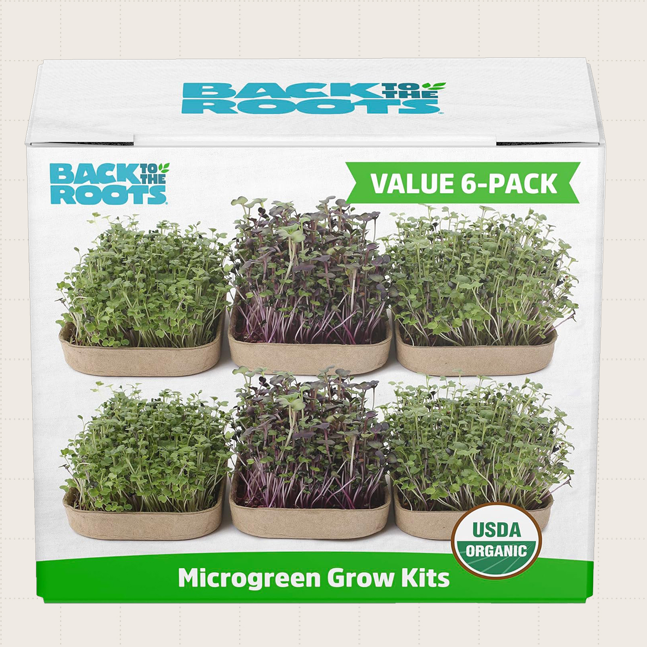 Back to the Roots DIY Microgreen Grow Kit, Six-Pack