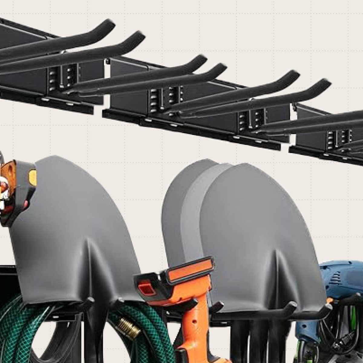 TIDYME Wall Mounted Garden Tool Organizer