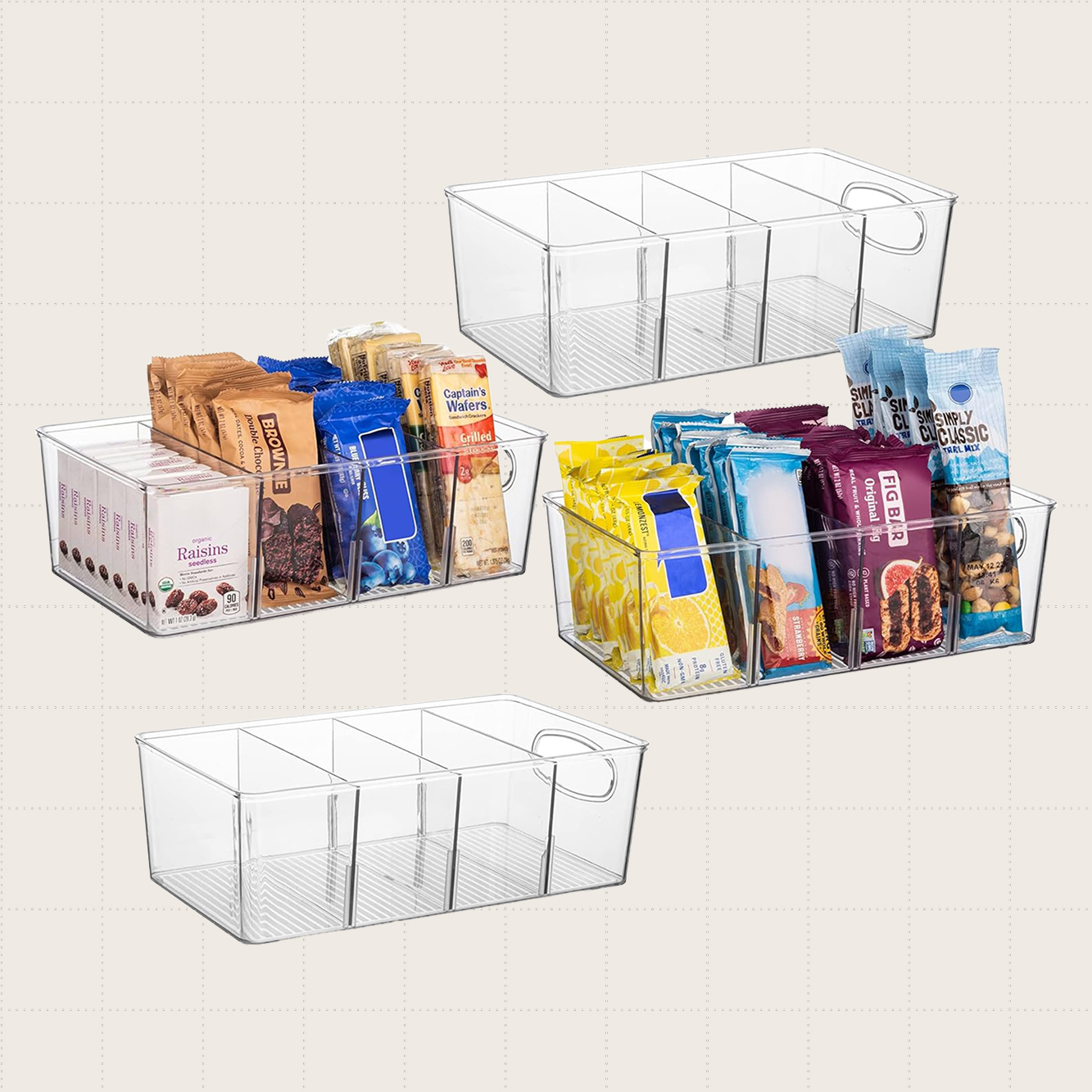 ClearSpace Pantry Organizers, Four-Pack